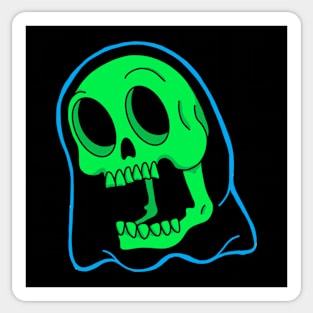 Neon Cartoon Poltergeist Sticker